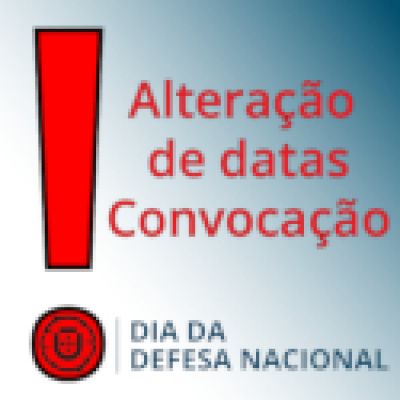 Adiamento de jornadas do Dia da Defesa Nacional de 13 a 17 de julho
