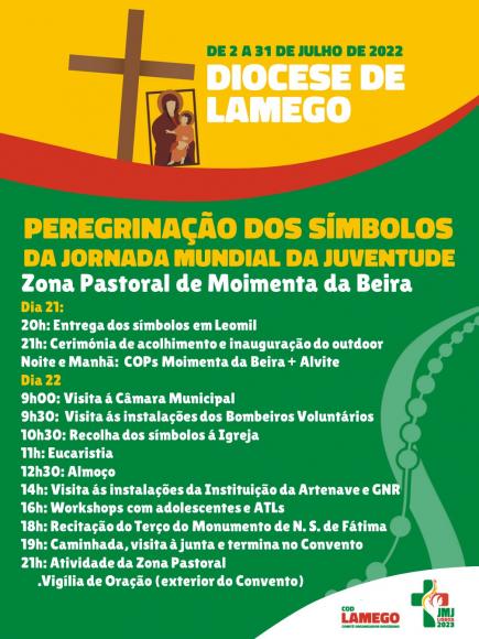 PEREGRINA&Ccedil;&Atilde;O DOS S&Iacute;MBOLOS  DA JORNADA MUNDIAL DA JUVENTUDE 